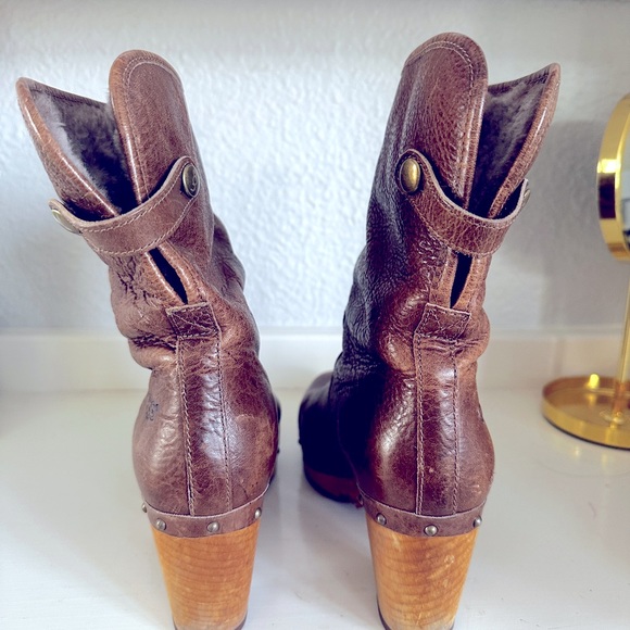 Ugg fur lined clog boots - Picture 4 of 5